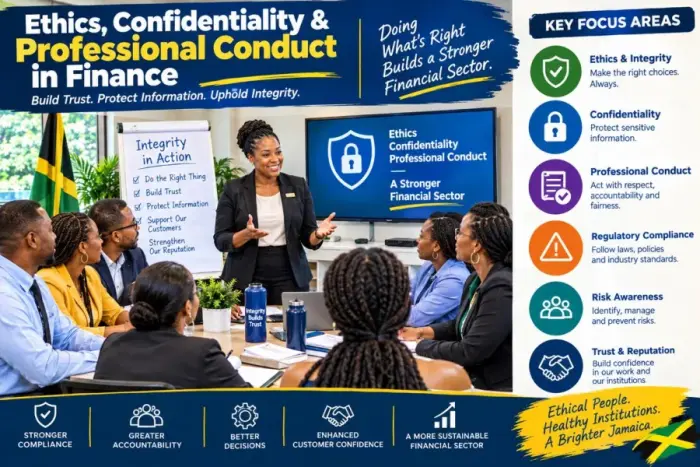 Ethics, confidentiality and professional conduct training for financial services staff