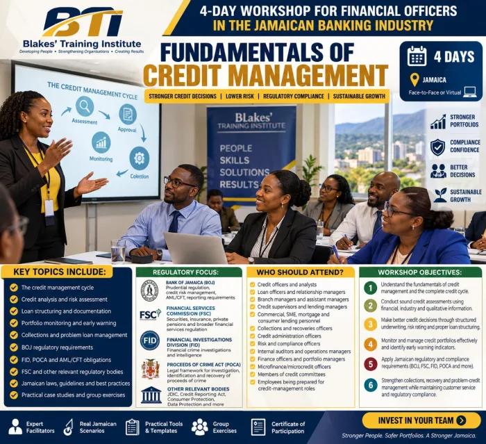 Financial officers reviewing a borrower assessment and credit portfolio